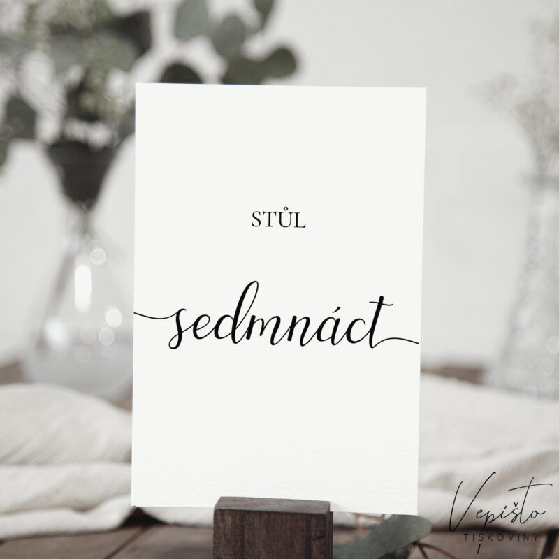 šablona čísla stolů