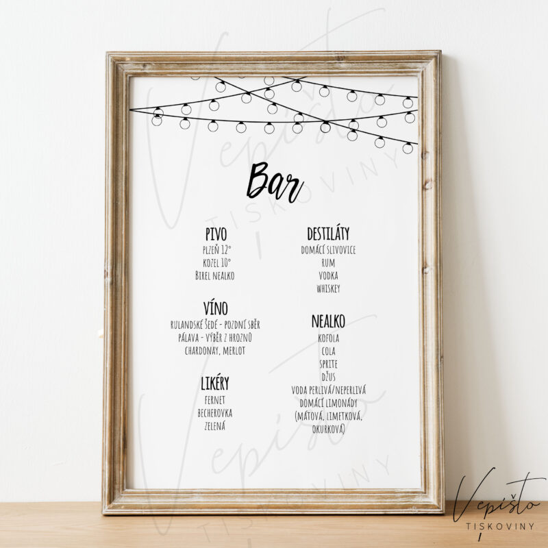 šablona svatebního menu ke stažení