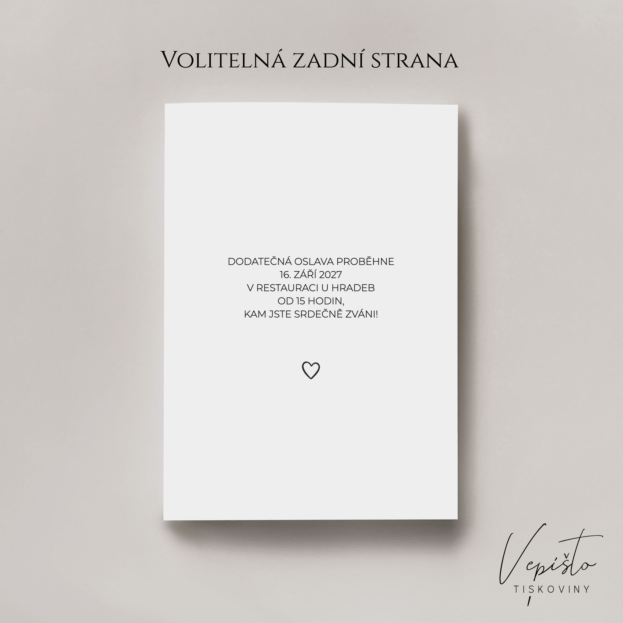 Moderní kaligrafie, svatební oznámení Vzali jsme se - Obrázek 2