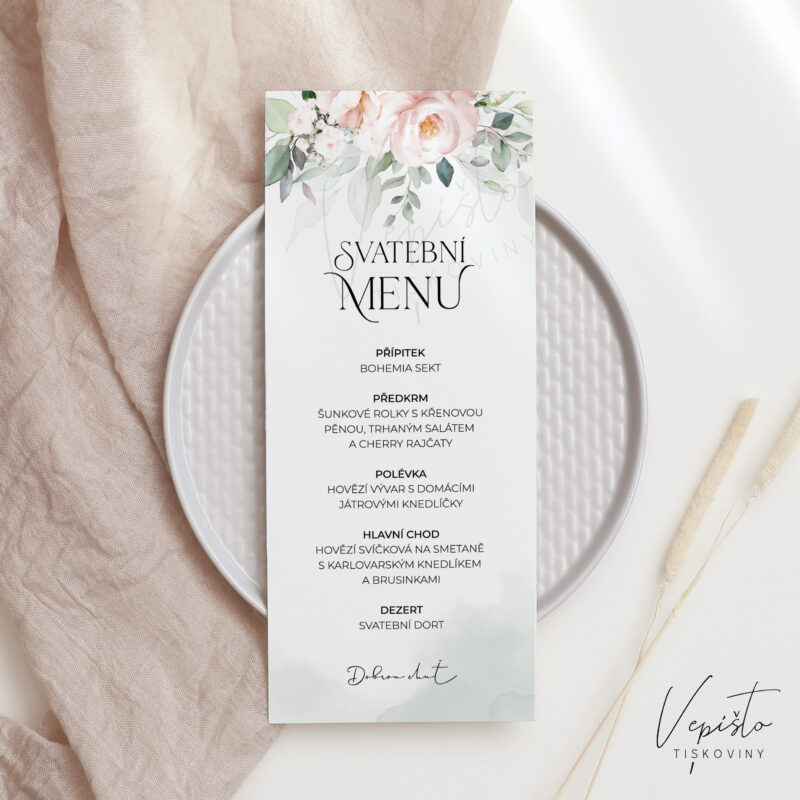 svatební menu