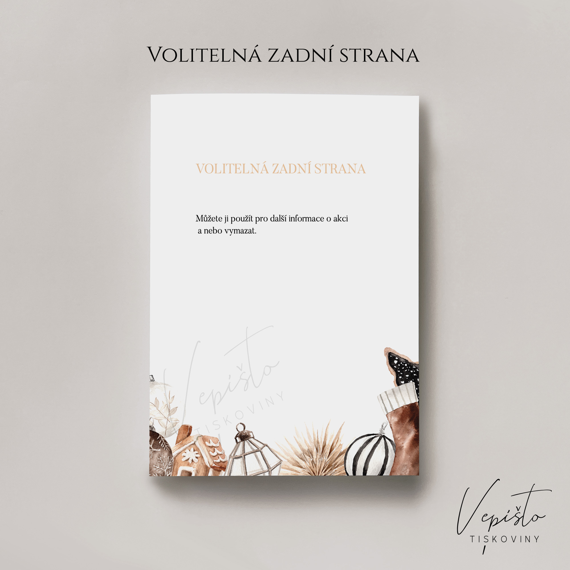 Pozvánka na vánoční večírek s ozdobou - Obrázek 2