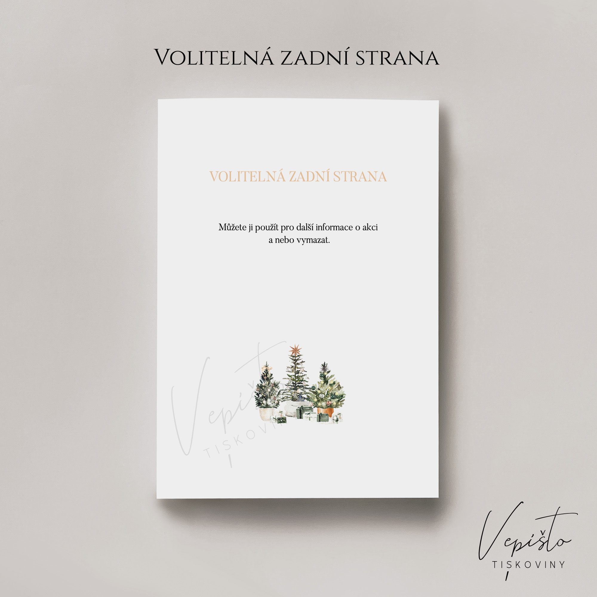 Pozvánka na vánoční večírek se třemi stromky - Obrázek 2