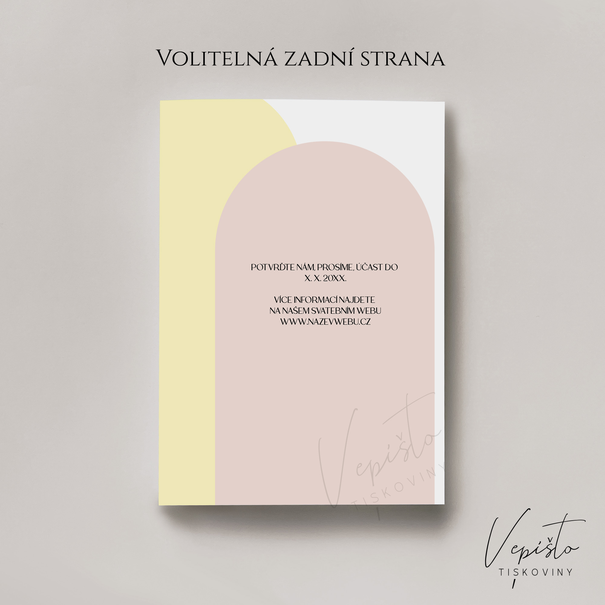 Jarní kvítí, svatební oznámení s obloukem vpravo - Obrázek 2
