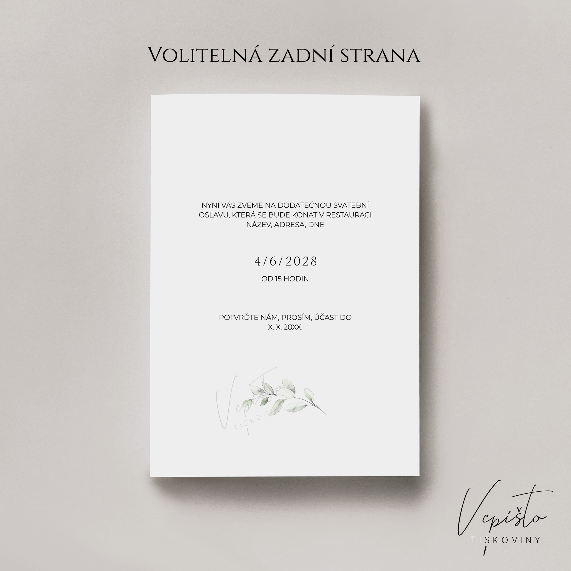 Světle růžové květy, svatební oznámení Vzali jsme se - Obrázek 2