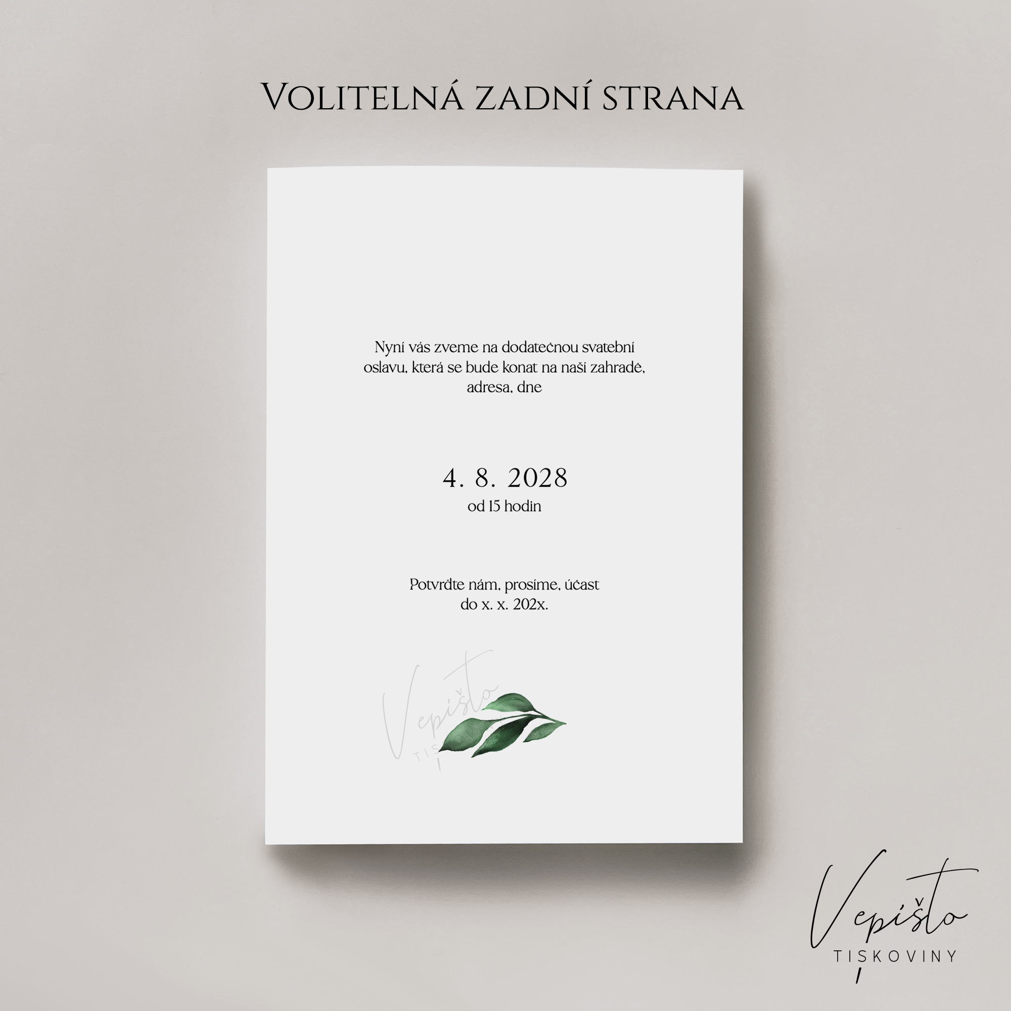 Vínové růže, svatební oznámení Vzali jsme se - Obrázek 2