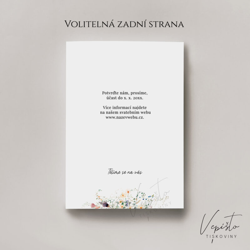 Louka, svatební oznámení s pruhem - Obrázek 2