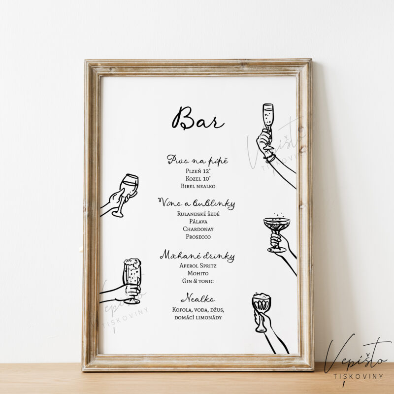 Rozmarné kresby, velké menu, verze s obrázky