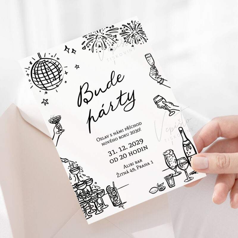 Pozvánka na párty s obrázky
