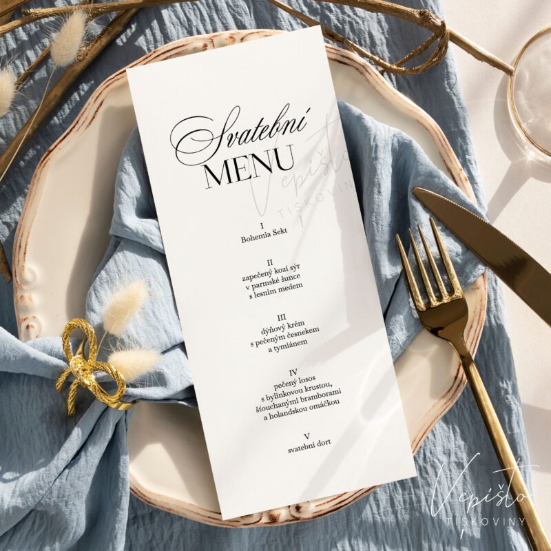Elegantní klasika, menu