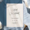 Elegantní klasika, svatební oznámení s psacími křestními jmény