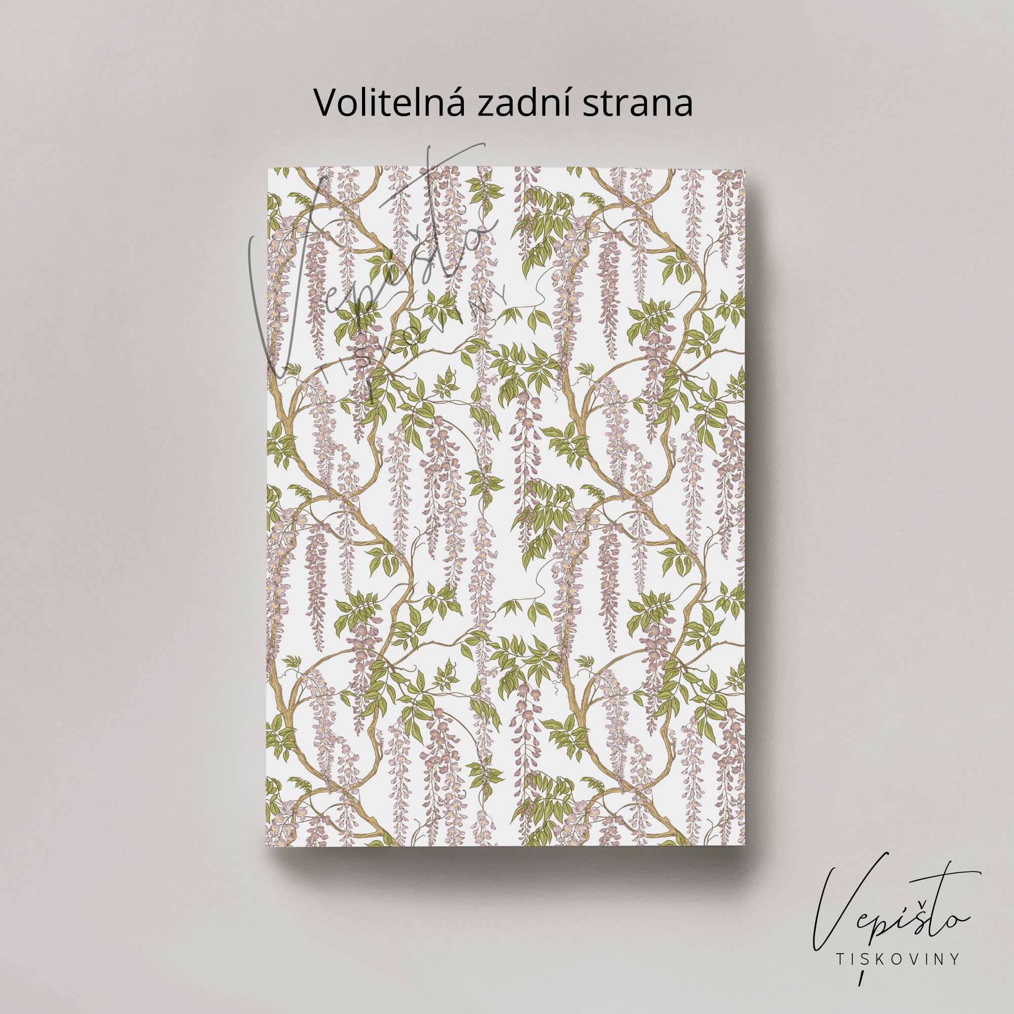Narozeninová pozvánka s vistárií - Obrázek 2
